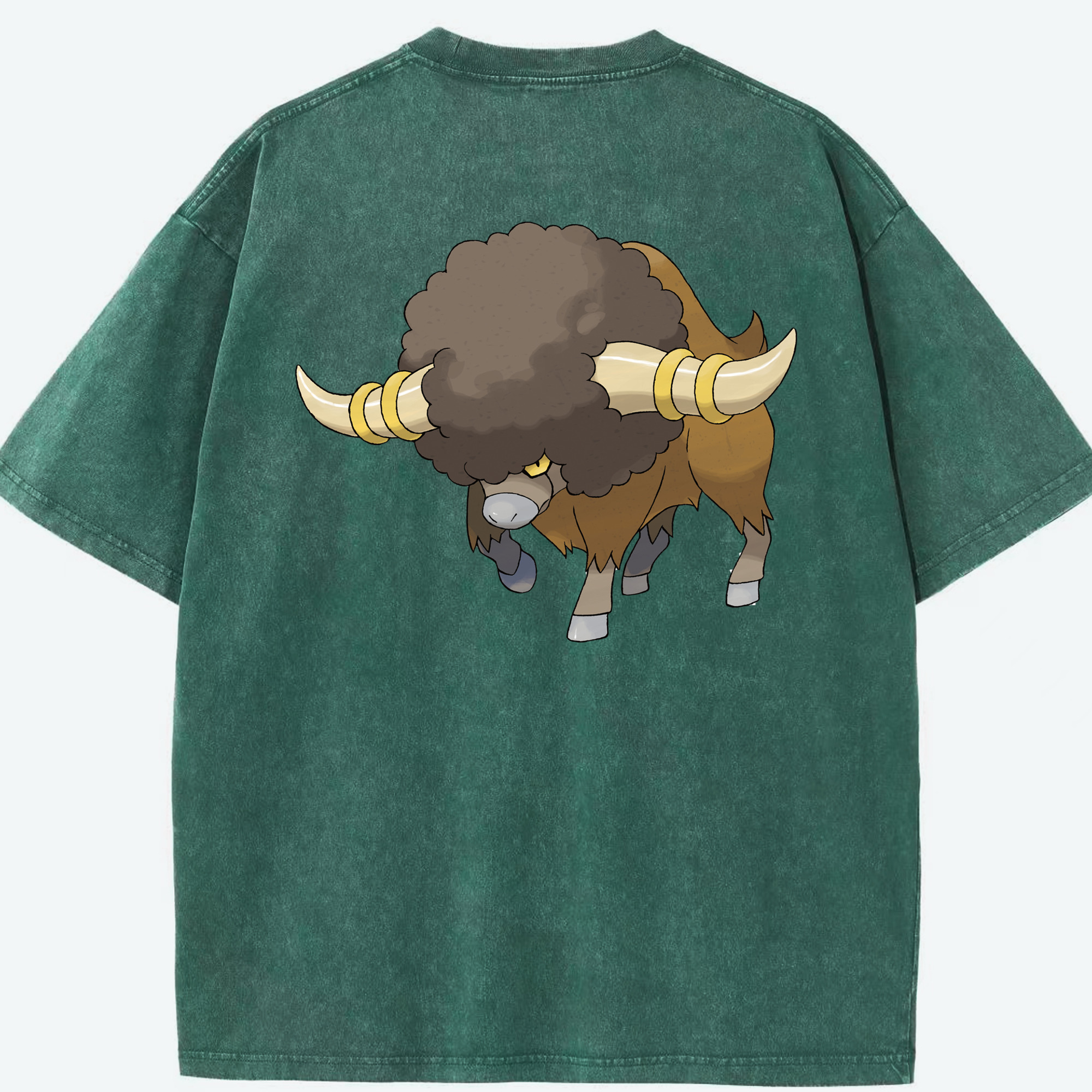 （画像用） ポケットモンスター Pokémon 綿100% ヴィンテージ風 半袖Tシャツ（背面プリント）